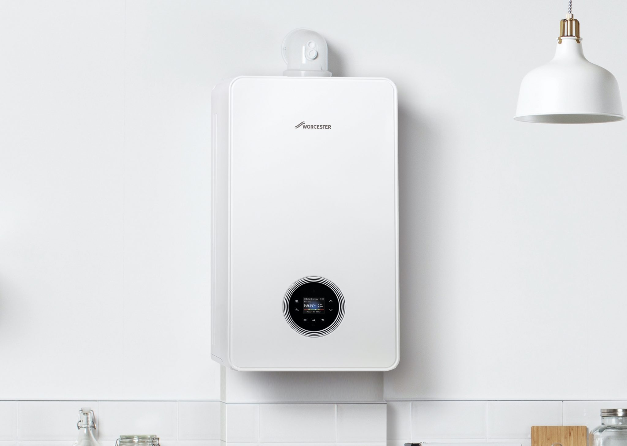 Worcester Bosch boiler installed in a modern kitchen